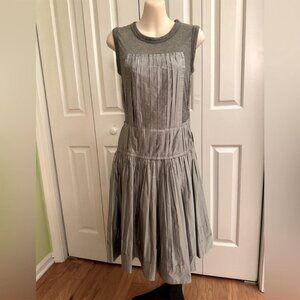Louis Vuitton Women's Green and Silver Dress